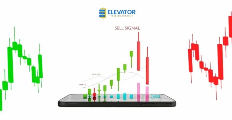 A phone that shows forex signals with profit signs